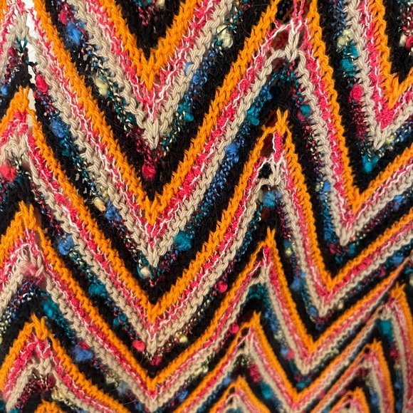 Zara Knit Long Maxi Multicolour summer beach Halter dress - Picture 6 of 7